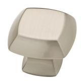 Mandara Satin Nickel Square Cabinet Knobs (4)