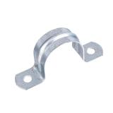 4 in. Galvanized 2-Hole Pipe Hanger Strap