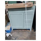 30" Light green vanity