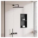 12 in. W x 24 in. H Niche, Matte Black