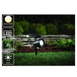 Hampton Bay 55 Lumen Black LED Solar Spotlight
