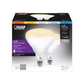 (6 Count) Feit BR40 LED Floodlight Bulb, 65W eq.,