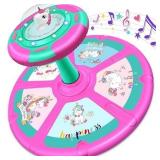 RMOKA Unicorn Sit & Spin Toy for Toddlers 1-3