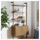 Jasper 72in Tall Wood 3-Shelf Bookcase