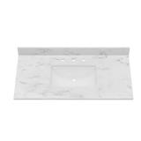 43x22 in. Stone Vanity Top, Carrara White