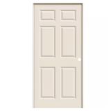 36x80 Molded 6-Panel Primed White Interior Door