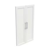 21 in. W White Modular Storage 2-Door Closet