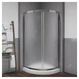 Breeze 34" Corner Shower Kit with Chrome Door