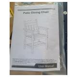 Patio dining chair
