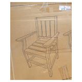 Skid lot of patio pieces chairs and table