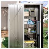 Outdoor 3 ft. W x 2 ft. D Metal Shed with Door