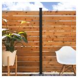 Line Post Kit 73in x 3x3in Black Kit C6