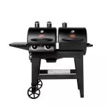 Dual Threat 2-Burner Gas/Charcoal Grill