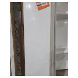 (2) White Vinyl fence past slat