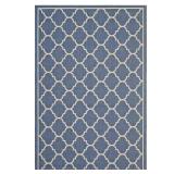 Avena Blue/Beige 8x10 Moroccan Trellis Rug