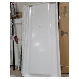 White Shower walls aprox 33"x73"