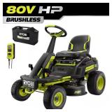 RYOBI R1 80V HP Battery Riding Mower, 14Ah