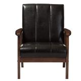 Nikko Scandinavian Faux Leather Chair