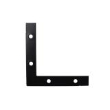 (4-Pack) 4 in. Black Flat Corner Brace