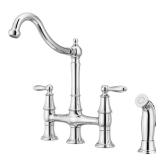 Courant Two-Handle Bridge Faucet, Chrome