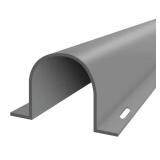 Wire Guard 1.5 in. x 5 ft. U-Channel Gray