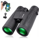 USCAMEL 12x42 HD Binoculars with Phone Adapter, N