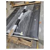 Black exterior door with decorative panels 65x82