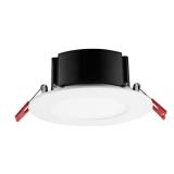 4 in. White Flush Round LED Recessed Kit