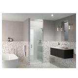 25.75x78 Frameless Shower Door - Brushed Ni