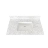 31 in. Marble White Vanity Top Carrara Marble