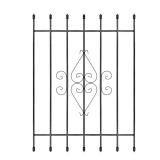 36 in. x 48 in. Su Casa Black 7-Bar Guard