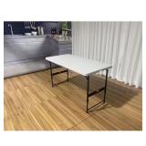 4 ft Almond/Bronze Dining Table   Seats 4