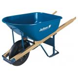 Jackson M6T22 Wheelbarrow, 6-Cu ft, Blue