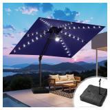 Crestlive 11 ft Solar Cantilever Umbrella