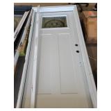 Prehung Exterior Door approx 36"x80", Damaged
