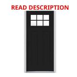 (Damaged Frame) Craftsman 32x80 6 Lite Front Door