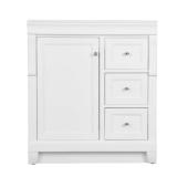 Naples 30"W Bath Vanity Cabinet White