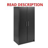 (2) Wood Freestanding Garage Cabinet, White