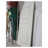 White 2 panel arch top door 30"x78"