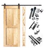 40x84 5-in-1 Pine Barn Door Kit, Unfinished