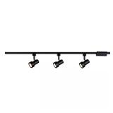 3-Light Mini Linear Track Lighting Kit, Black