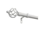 Home Torch 66-120in Curtain Rod with Finials