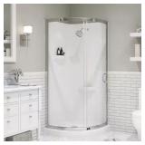 Breeze Corner Shower Kit, Walls & Base, NO DOORS
