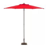 7.5 ft Steel Market Patio Umbrella - Ruby Red