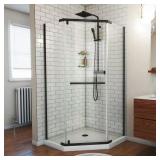 Prism Neo Angle Shower Enclosure Black