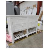 White bathroom vanity aprox 35"x46"x19"