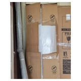 White 2 panel door aprox 30"x80"