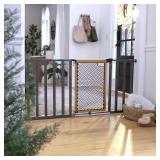 Thruway 60XW Pressure Mounted Gate, Oak/Metal