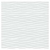 Dymo Wavy White 12x24 Glossy Ceramic Tile