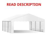 20 ft. x 20 ft. Heavy Duty Tent Gazebo White (Mis